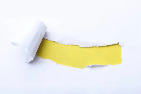torn paper with a yellow torn edges