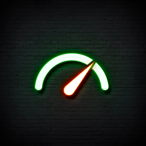 neon glowing light sign with red arrow