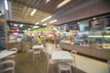 soyut bulanık insanlar yiyecek Merkezi ve kahve dükkanı