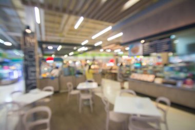 soyut bulanık insanlar yiyecek Merkezi ve kahve dükkanı