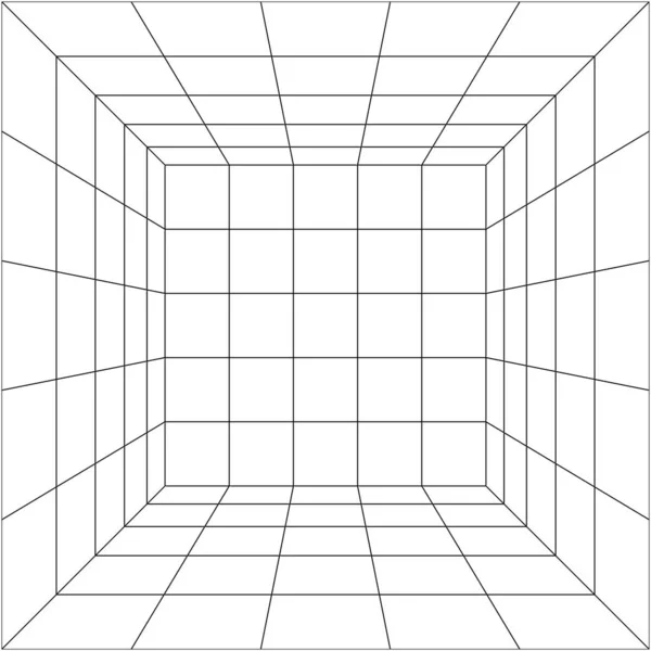 white space with  perspective grid line, 3d rendering