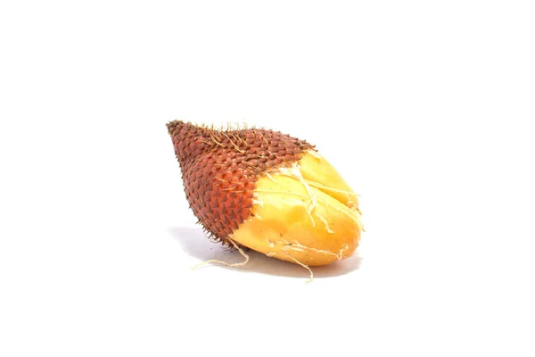 Salak Salacca Zalacca Frutti Serpente Isolati Fondo Bianco — Foto Stock
