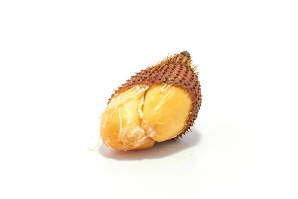 Salak Salacca Zalacca Frutti Serpente Isolati Fondo Bianco — Foto Stock