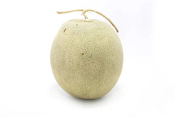Melon Hijau Manis Diisolasi Pada Latar Belakang Putih — Stok Foto