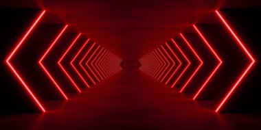 coloful ışıklandırma, 3d görüntüleme ile iç boşluk