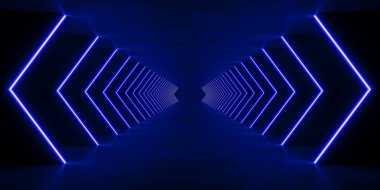 iç boşluk renkli ışıklandırmalı, 3 boyutlu görüntüleme