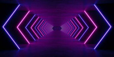 iç boşluk renkli ışıklandırmalı, 3 boyutlu görüntüleme