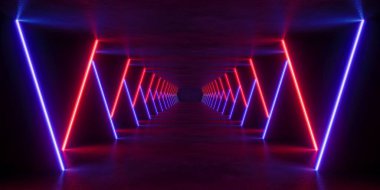 iç boşluk renkli ışıklandırmalı, 3 boyutlu görüntüleme