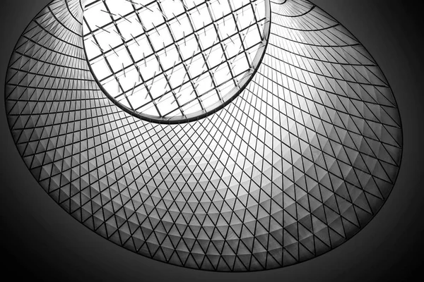 Architektur Glasdecke Innerhalb Zeitgenössischer Geschäftsflur — Stockfoto