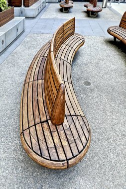 modern tasarım ahşap banklar el yapımı