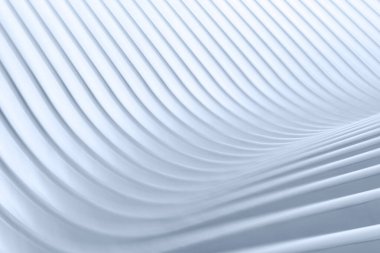 Mavi tonda kamu binasının metal tasarımı