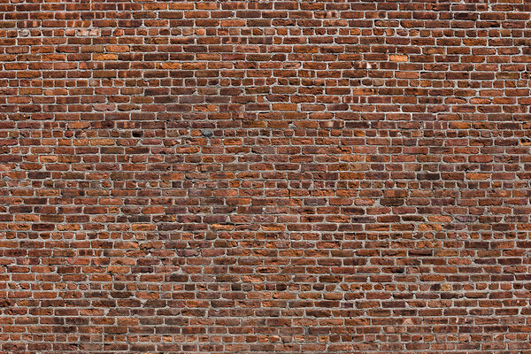 Fondo Antigua Pared Ladrillo Rojo — Foto de Stock