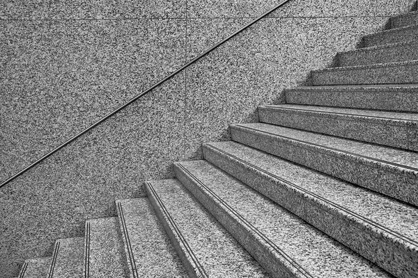 Fragmento Gran Escalera Amplia Amueblado Con Barandilla Fotos De Stock