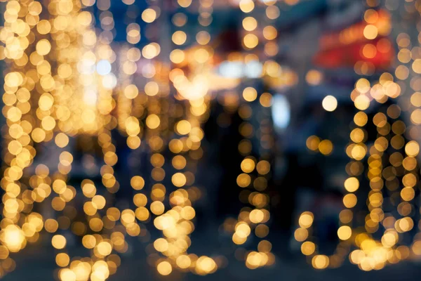 Niewyraźne Christmas Light Bokeh Dla Projektowania Tła Streszczenie Rozmycia Złoty Obraz Stockowy