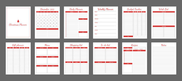 Christmas Planner Printable, Holiday Planner 2023