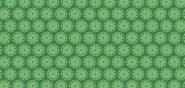 Yeşil arkaplan ile İslami desen