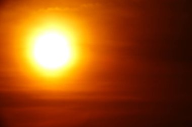 Günbatımı gökyüzü turuncu gökyüzü turuncu bulut açık yaz doğa