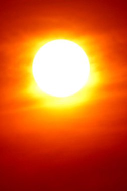 Günbatımı gökyüzü turuncu gökyüzü turuncu bulut açık yaz doğa                               