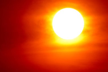 Günbatımı gökyüzü turuncu gökyüzü turuncu bulut açık yaz doğa                               