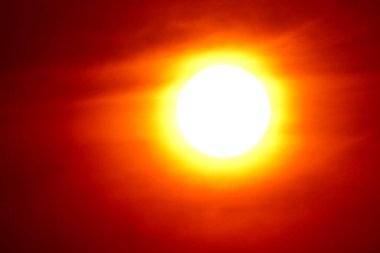 Günbatımı gökyüzü turuncu gökyüzü turuncu bulut açık yaz doğa                               