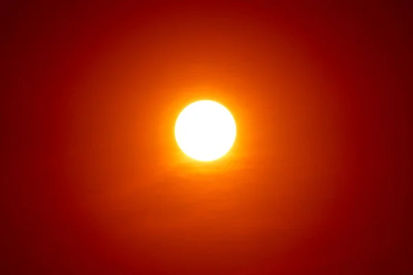 Закат Оранжевое Небо Оранжевое Облако — стоковое фото