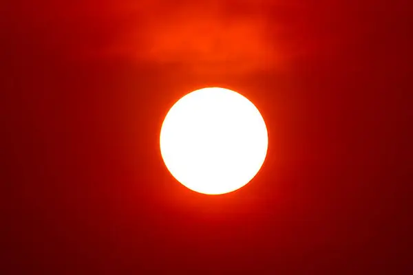 Захід Сонця Небо Апельсинове Небо Помаранчева Хмара Відкритому Повітрі Літня — стокове фото