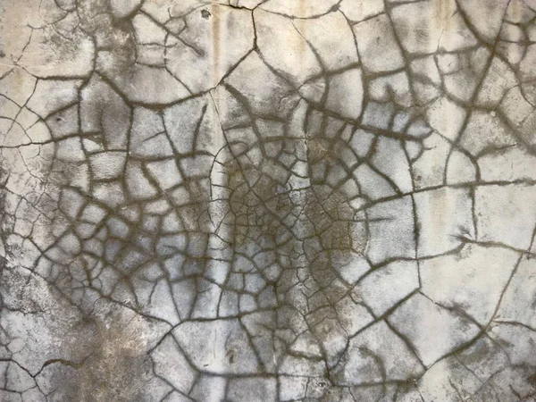 Cracks Sul Pavimento Del Vecchio Muro Cemento Oltre Cento Anni — Foto Stock