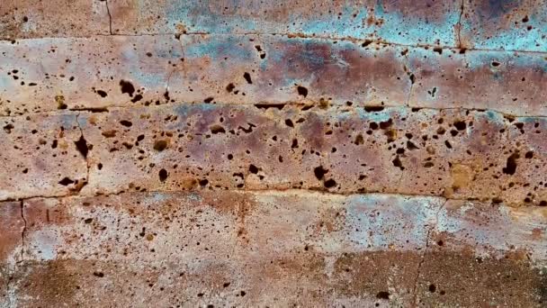Eski Duvar Arkaplanda Çimento Arka Planı — Stok video