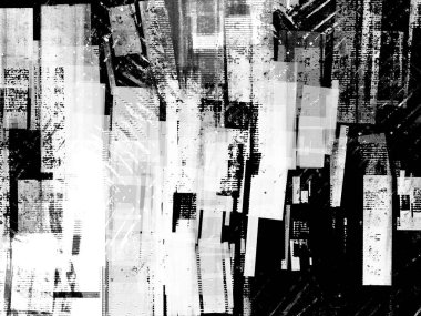 Arıza, kirli arka planı bozmuş. Broşür, sosyal medya, posterler, el ilanları için tasarım öğesi. Döşeme dokusu. Üzüntü efektli desenli pankart, Grunge, Arıza