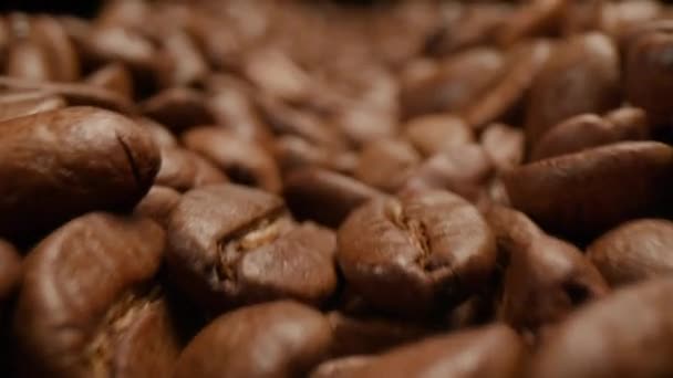コーヒー豆 ドリーショット マクロを閉じる 4Kについて — ストック動画