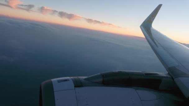 Istanbul Turkey Listopad 2022 Samolot Pegasus Airlines Ląduje Chmurach Pasie — Wideo stockowe