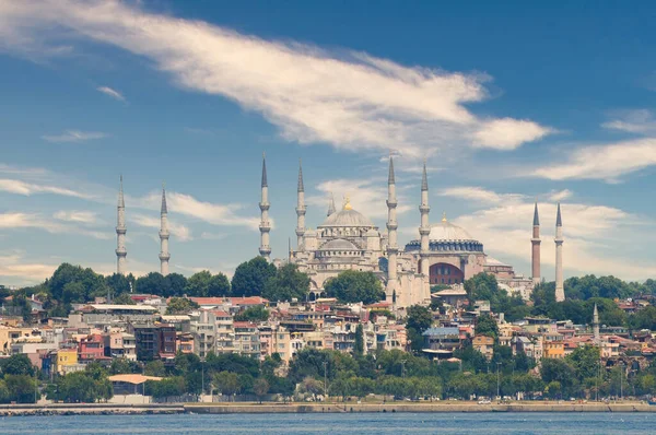 Sultanahmet Hagia Sophia Mosques Istanbul Turkey Circa 2011 — Stockfoto