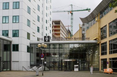 AMSTERDAM, NETHERLANDS, 14 Temmuz 2012: Amsterdam Üniversitesi, Hollanda, Amsterdam 'da bulunan bir kamu araştırma üniversitesidir..