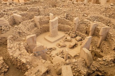 Göbeklitepe neolitik arkeoloji sahasından C Koruması, Sanliurfa, Türkiye