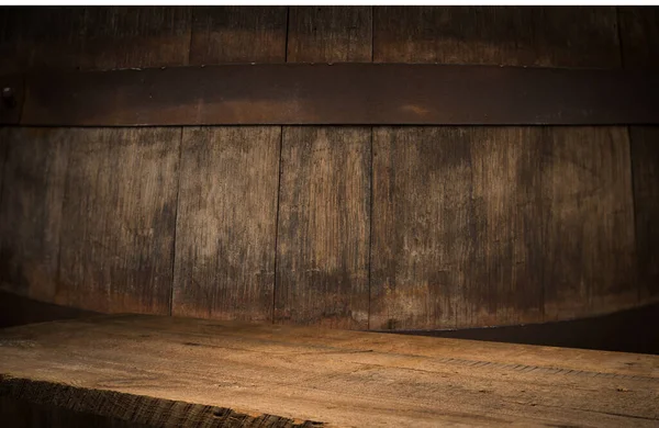 Pusty Drewniany Stół Zamazane Tło Kawiarni Wyświetlacz Produktu Wysokiej Jakości — Zdjęcie stockowe