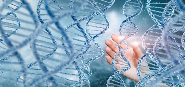 Concepts Dna Molecules Research Using Modern Technologies — Stock Photo, Image