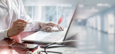 Concept modern technologies in the study and treatment of viruses.