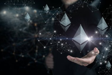 Ağın arka planında Ethereum destek kavramı.