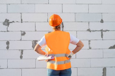 Bina denetimi ve inşaatın ilerlemesini izleme kavramı.