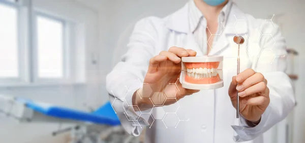 Concepts diagnostics dental treatment in the clinic.