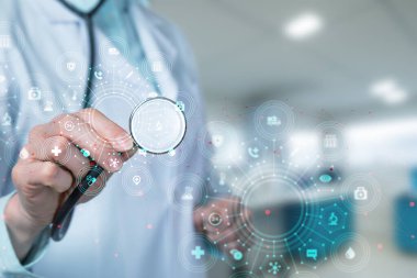 Dijital tıp ve geleceğin teşhisi. Tıp veri analizlerine ve yapay zekaya modern bir yaklaşım .