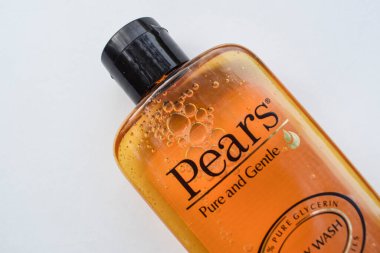 Pears brand Bodywash made of Glycerine. Body shower gel liquid in bottle sold on 22, april, 2024 clipart