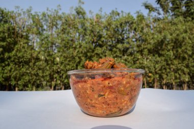 Tasty Drumstick curry made in gravy, shengavani bhaji, saragva nu shaak clipart