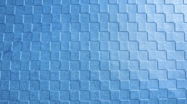 Mavi desenli çizelge kağıdı, kare kareli kabartma desenli kağıt malzeme.