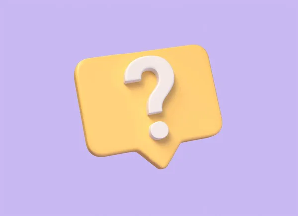 Question Mark Icon Speech Bubble Answers Frequently Asked Questions Technical — Stock Photo, Image