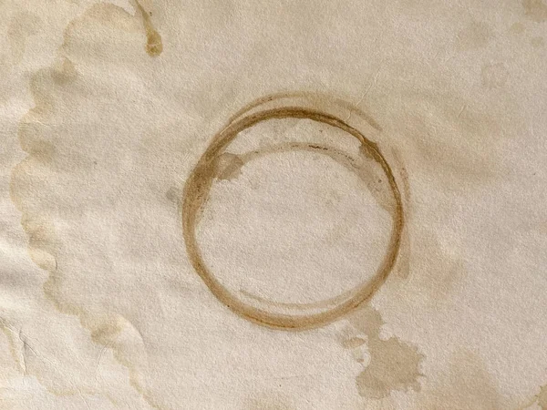 Zamknij Stary Brązowy Papier Tekstury Kawą Barwione Tło Miejsca Kopiowania — Zdjęcie stockowe