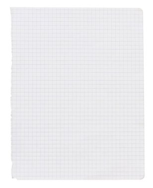 Kopmuş dizüstü bilgisayar sayfası şablonu şeffaf arkaplanda izole edildi. Yırtılmış yırtık kenar. Boş kağıt maketi. Yazma, notlar, okul ya da organizasyon konsepti. Grafik nesneyi kes