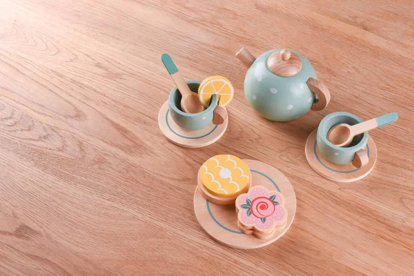 Conjunto de chá de madeira utensílios de cozinha bule de chá copo