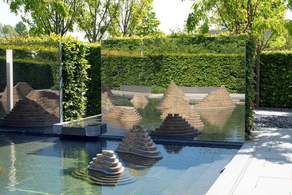 Thai Park Tradicional Design Paisagem Para Jardim Tailândia Imagem De Stock