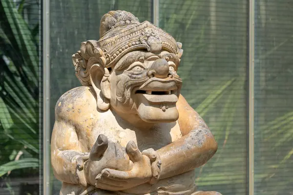 Balinesische Steinskulptur Traditionelle Balinesische Statue Kultur Asiens Und Indonesiens Stockbild